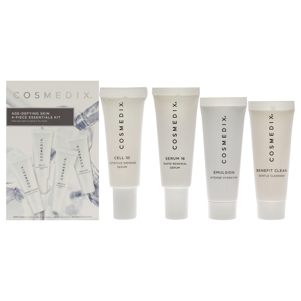 Age-Defying Skin Essentials Kit by Cosmedix 4 Pc